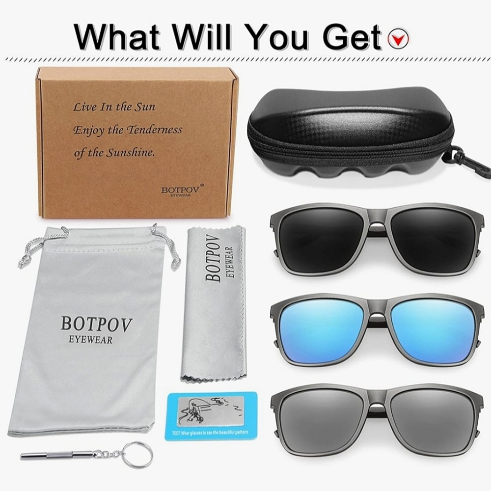 Polarized sunglass set